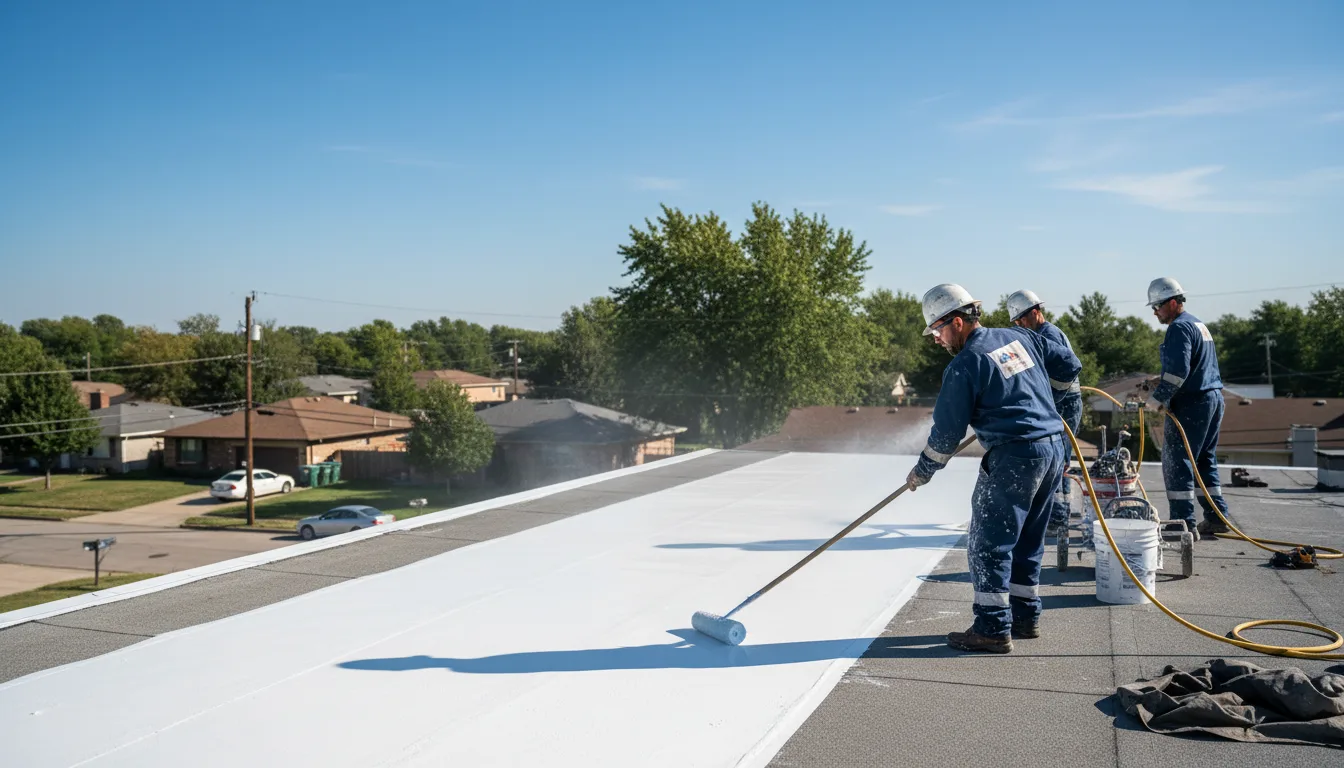 Commercial roof coating in Soper, OK near me